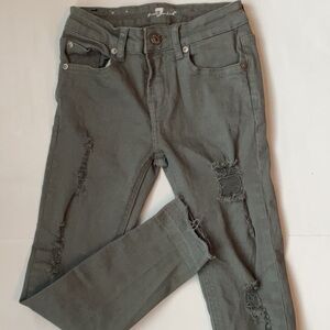7 For All Mankind Distressed Skinny Jeans